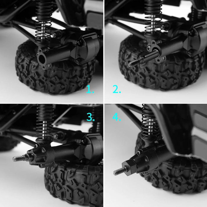 Front/Rear CVD for HPI Venture HILUX 1/18 (Staal)