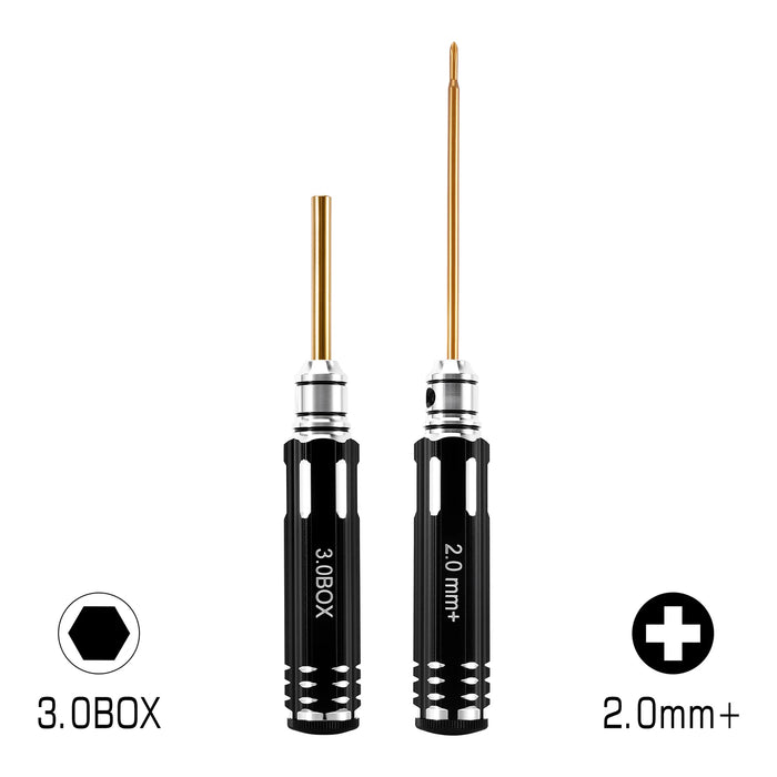 INJORA 2.0mm+ Phillips Screwdriver 3.0mm Hex Nut Driver