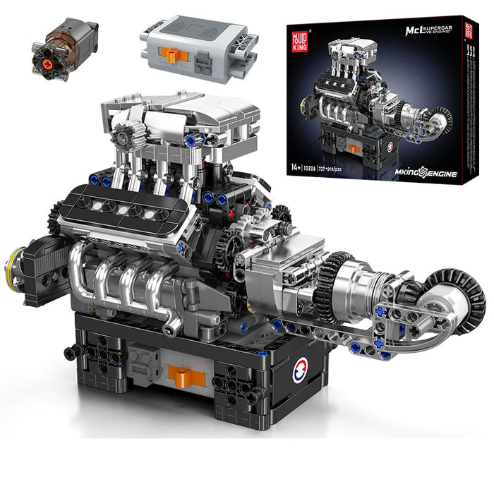 Mould King 10206 MCL Voiture de sport Moteur V8 Blocs de construction (737 pièces)