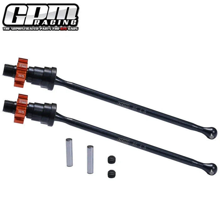 GPM F/R Driveshaft & Hex for Traxxas Funco 1/6 (Staal Alu)