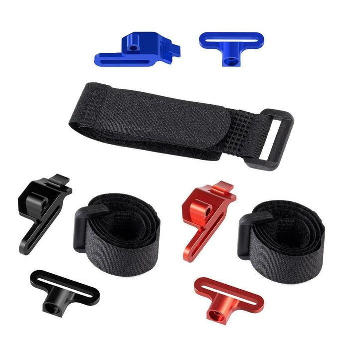 1Set Battery Fixing Mount w/ Strap for Traxxas Mini Maxx 2S 1/16 (Aluminium + nylon)