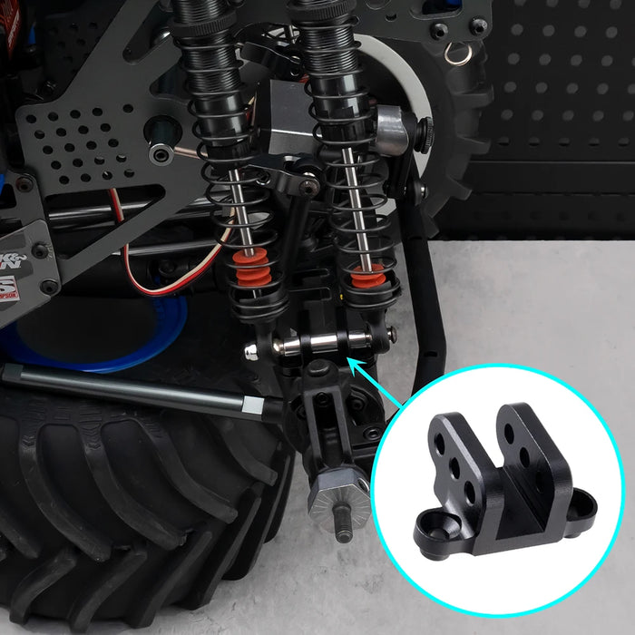 Support de fixation amortisseur supérieur et inférieur pour Losi LMT 1/8 (Alu)