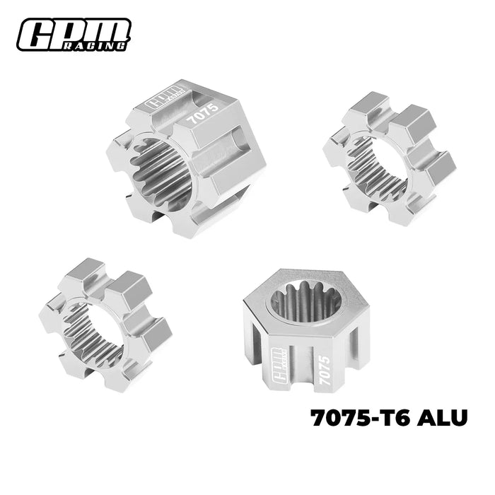 GPM 24mm Wheel Hex Hubs for Traxxas Funco 1/6 (Alu)