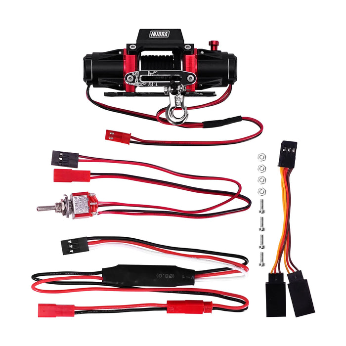 INJORA Dual Motor Metal Simulated Winch 1/10