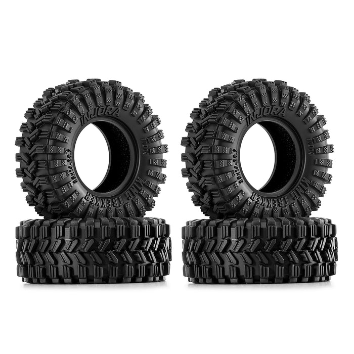 4PCS 35*14mm 0.7" King Trekker Tires for Axial SCX30 1/30