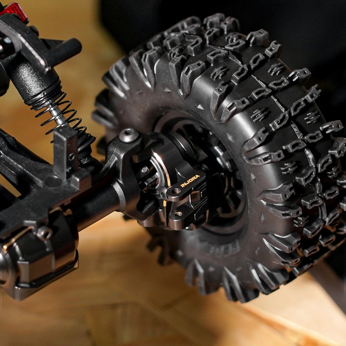 INJORA Steering Knuckles for Redcat Ascent-18 APEX Scout II 1/18 (Messing)