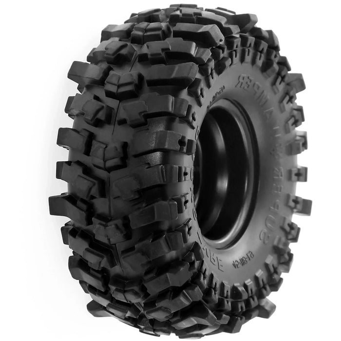 4PCS 1.9" 118x45mm 1/10 Crawler Beadlock Wheels Set (Metaal, Rubber)