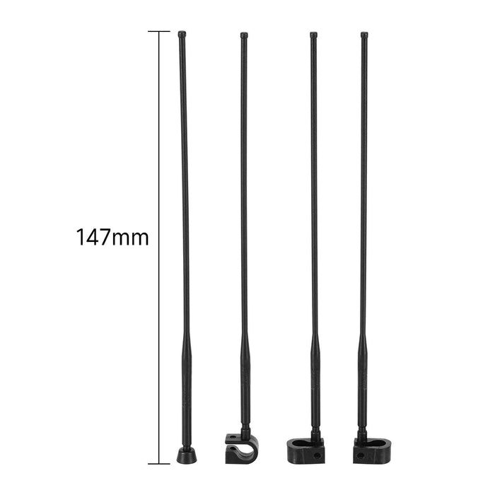 4PCS INJORA 147mm 1/10 Antenne de décoration avec drapeau