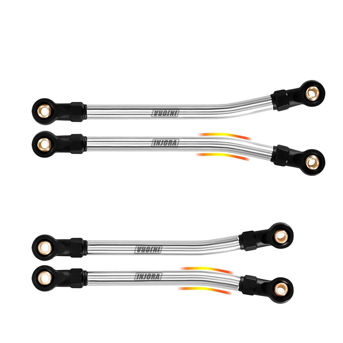 INJORA Ensemble de biellettes de direction à haute garde au sol pour Redcat Ascent-18 1/18 (RVS)