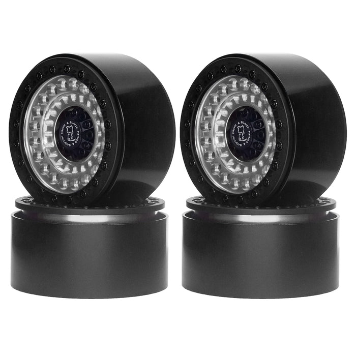 4PCS 2.2" 52x35mm Beadlock Wheels Crawler 1/10 (Aluminium)