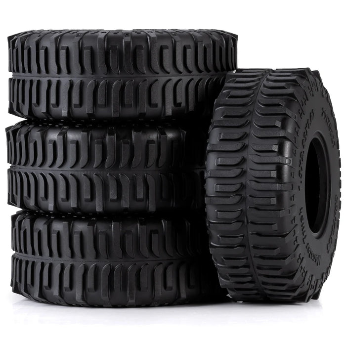 4PCS 1.3" 72x26mm Pneus Boue Roue 1/24 (Caoutchouc)