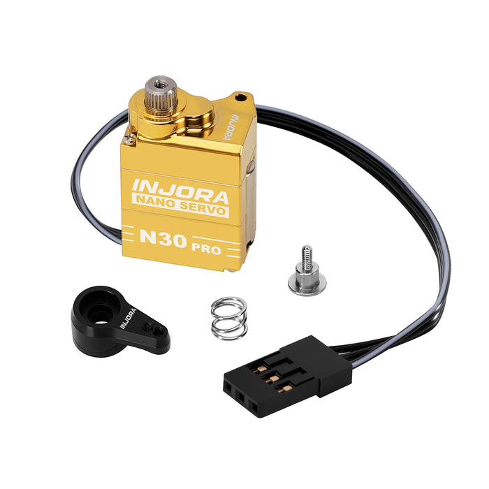 INJORA N30 PRO NANO Servo w/ Servo Saver for Axial SCX30 1/30