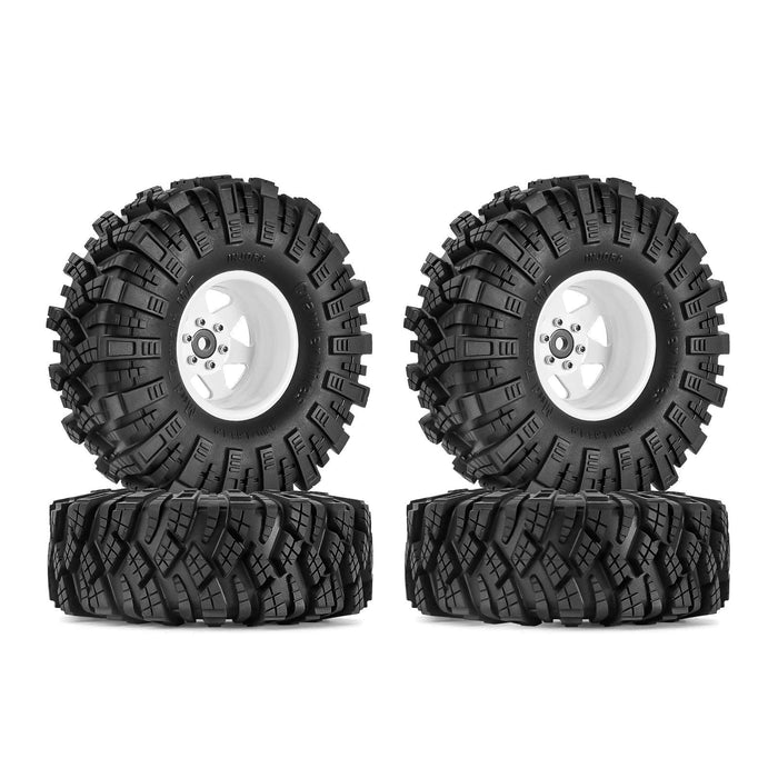 INJORA -8.9mm Offset 1.9" 53x28mm S5 Beadlock 1/10 Crawler Wheels Set