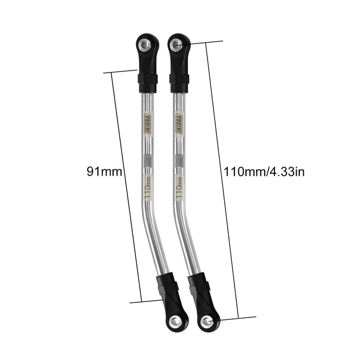 Liens à haute garde au sol INJORA avec embouts à rotule pour voiture crawler 1/10