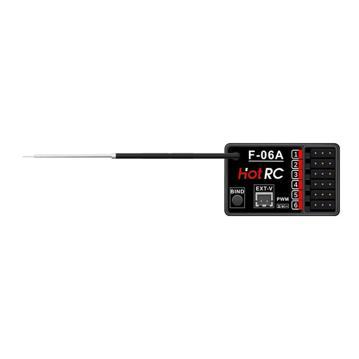 HotRC CT-6A 2.4GHz 6CH Transmitter w/ F-06A Receiver