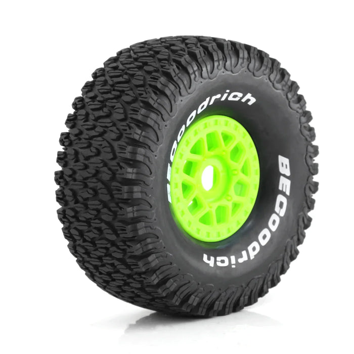 4PCS 135x55mm 1/7 Short Course Wheels Set (Plastic, Rubber)