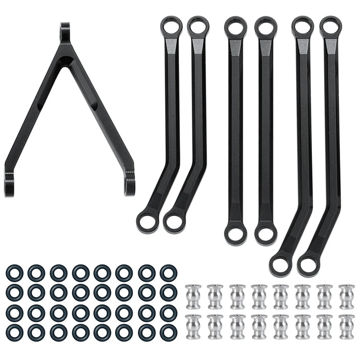 Shortened Link Rod Kit for Axial SCX24 C10 Wrangler Bronco 1/24 (Alu)