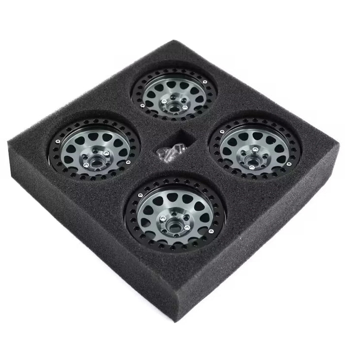 4PCS 2.2" 65x35mm 1/10 Crawler Beadlock Wheels Set (Metal)