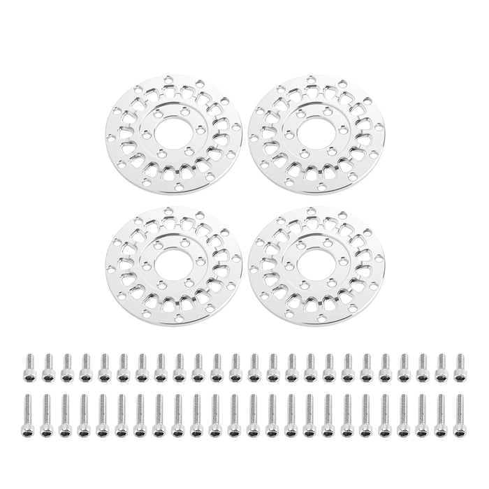 4 Stück 1,0" ModuWheel Radabdeckungen (Alu)