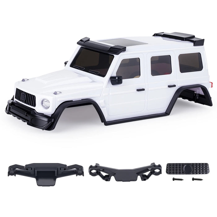 Hard Body Shell w/ Light Bucket Mount Spare Tire Mount for Axial SCX30 1/30 (Plastic)