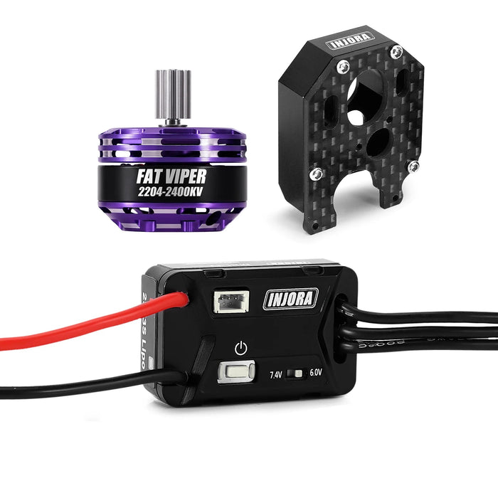 Injora MBL32 G2 ESC & 2204 Fat Viper Motor for Axial SCX24 1/24