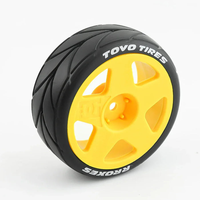 4PCS 65x26mm 1/10 Touring Drift Wheels Set (Plastic, Rubber)