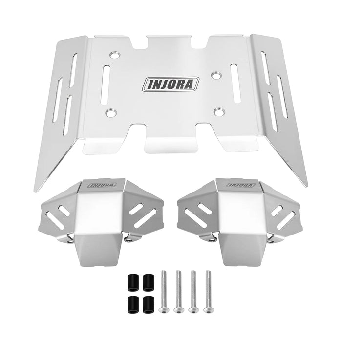 Essieu, plaque de protection de châssis pour Axial AXP8 Gilamon 2.2 1/8 (RVS)