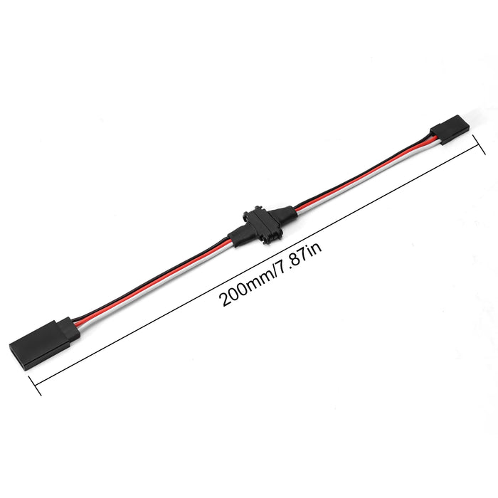 INJORA Magnetic Snap-on JR Extension Cable 1-to-2 Y Cable