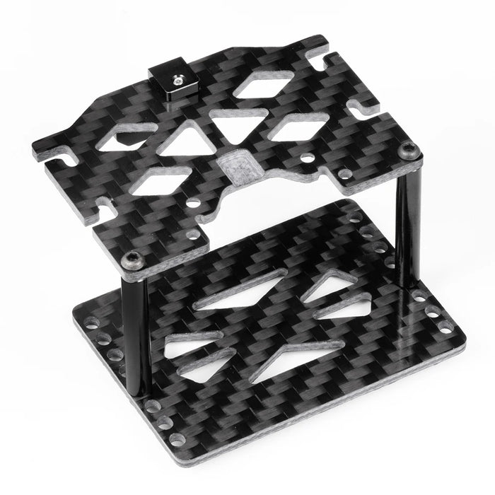 Double Decker Battery ESC Tray for Traxxas TRX-4M 1/18 (Koolstofvezel)
