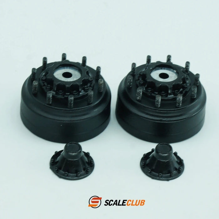 Scaleclub Shaft Head Cover Rear Hub for Tractor Truck 1/14 (Metaal)