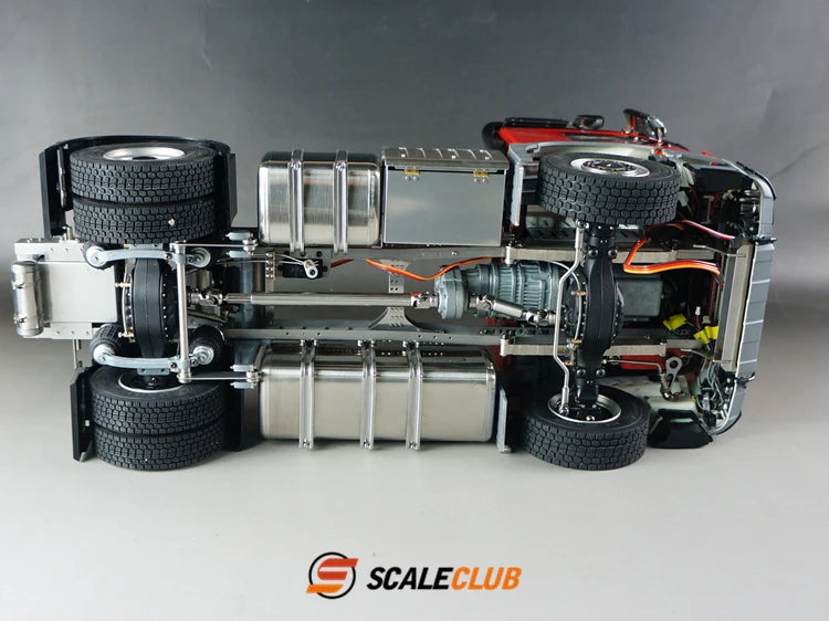 Scaleclub Benz 3363 AROCS 4x4 4x2 Chassis 1/14 (Metaal)