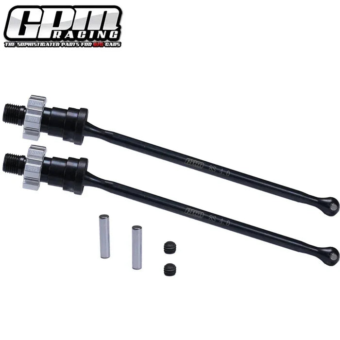 GPM F/R Driveshaft & Hex for Traxxas Funco 1/6 (Staal Alu)