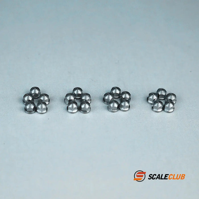 Scaleclub 3 mm Rundkopf-Nabenmutter für Traktor-LKW 1/14 (Metaal)