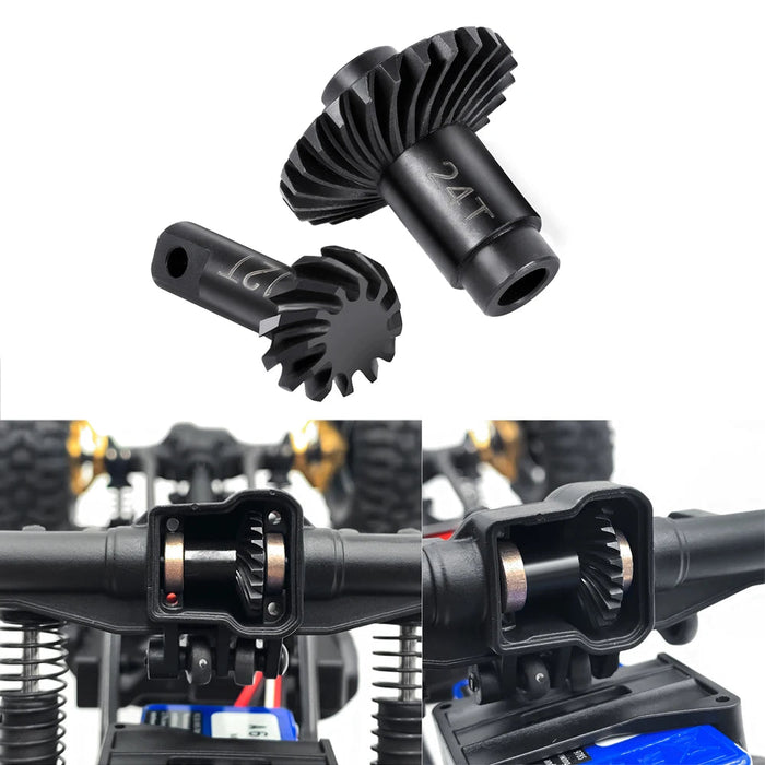 Jeu d'engrenages d'essieu différentiel 12T&24T pour Traxxas TRX-4M Bronco Defender K10 1/18 (Staal)