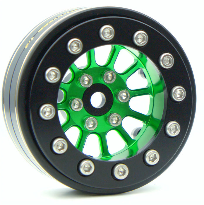 TxxRcss 4PCS 1.3" 36.8x16.5mm Beadlock Wheel Rims 1/18/24 (Alu)
