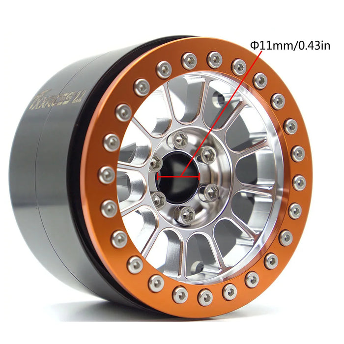 TxxRcss 4PCS 2.2" 61.5x40.5mm Beadlock Wheel Rims 1/10 (Alu)