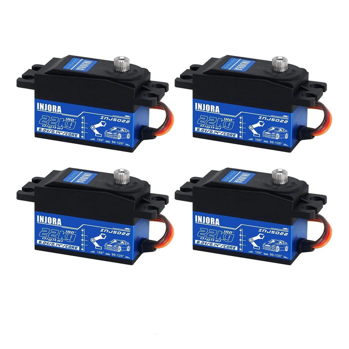 1-4PCS INJORA INJS022 Servo numérique profil bas 22KG