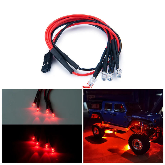 Chassis Red LED Light for Axial SCX24 Gladiator 1/24