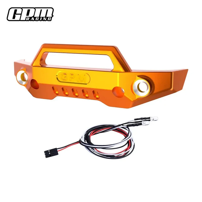 GPM Front Bumper w/LED Lights for Traxxas Mini Maxx 1/16 (Alu)