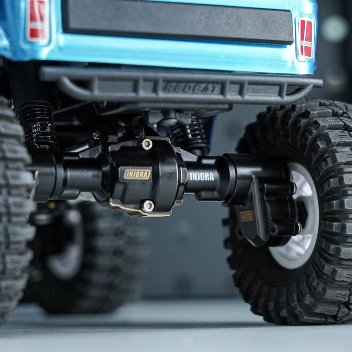 INJORA Boîtier d'essieu à portail avant et arrière pour Redcat Ascent-18 1/18 (Aluminium)