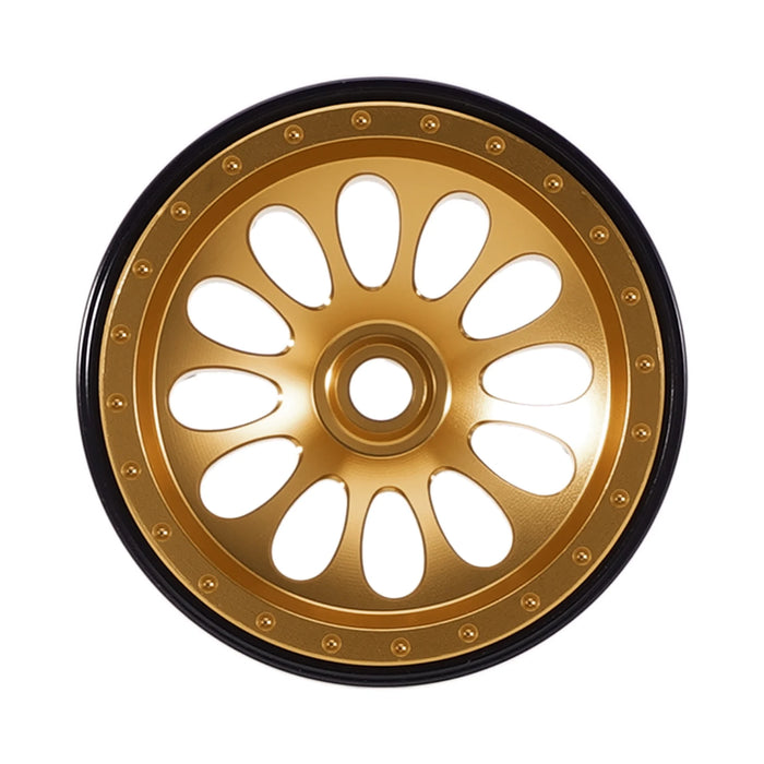 INJORA 4PCS 0.7" 19x10.7mm Ripple D19 Beadlock Crawler Wheels 1/30