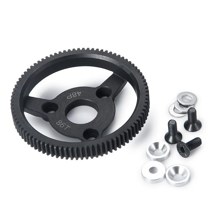 48Z 76/86Z / 32Z 18Z+56Z Stirnrad für Traxxas Slash 2wd 1/10 (Stahl)