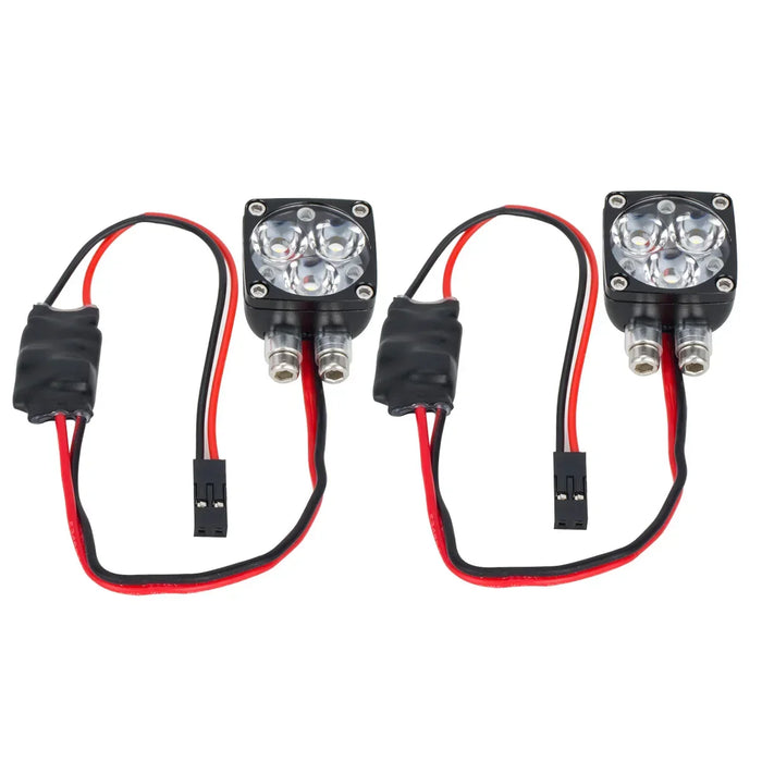 5-8.4V Super Bright LED Light 21x21mm Square A-Pillar Lamp 1/10 1/8 1/6