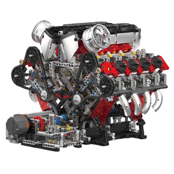 Mould King 10130 F488 Supercar V8 Engine Building Blocks (2718 Pieces)