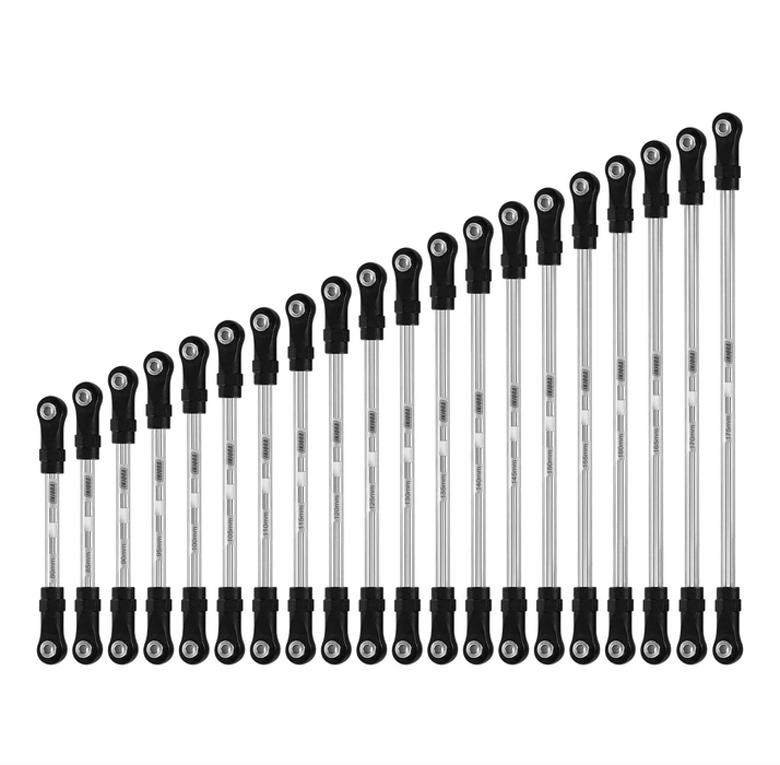 INJORA Builders Links with Rod Ends 1/10 (RVS)