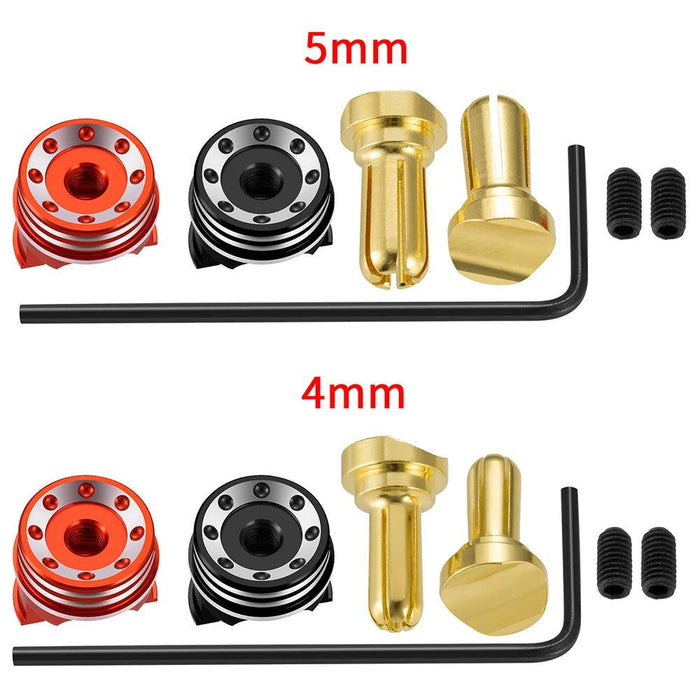 1 Satz 4,0mm/5,0mm Bullet-Bananenstecker Batterieanschluss mit Kühlkörper