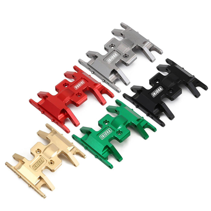 INJORA Skid Plate Transmission Mount for Axial SCX24 1/24 (Brass/Aluminum)