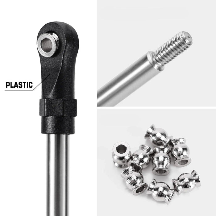 INJORA Builders Links with Rod Ends 1/10 (RVS)