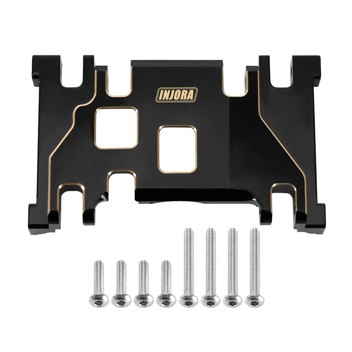 INJORA Skid Plate Transmission Mount for FMS FCX10 1/10 (Brass)
