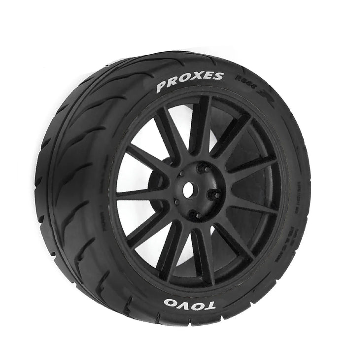 4PCS 68x27mm 1/10 Touring/Drift Wheels Set (Plastic, Rubber)